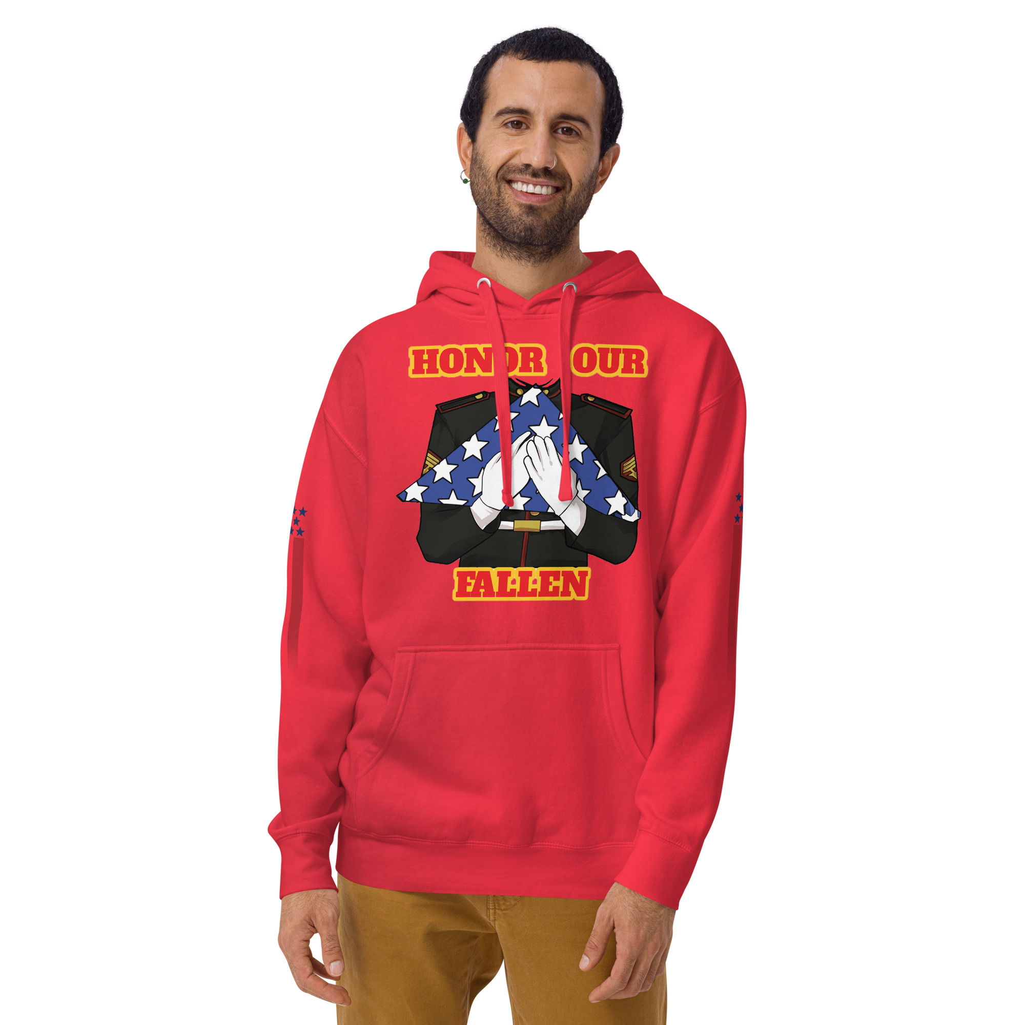 HONOR OUR FALLEN TOO SIKS Unisex Hoodie - Image 33