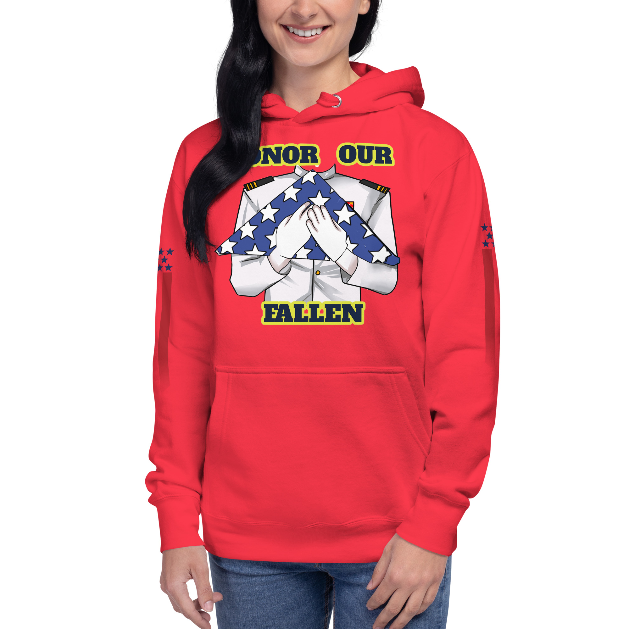 HONOR OUR FALLEN TOO SIKS Unisex Hoodie - Image 49