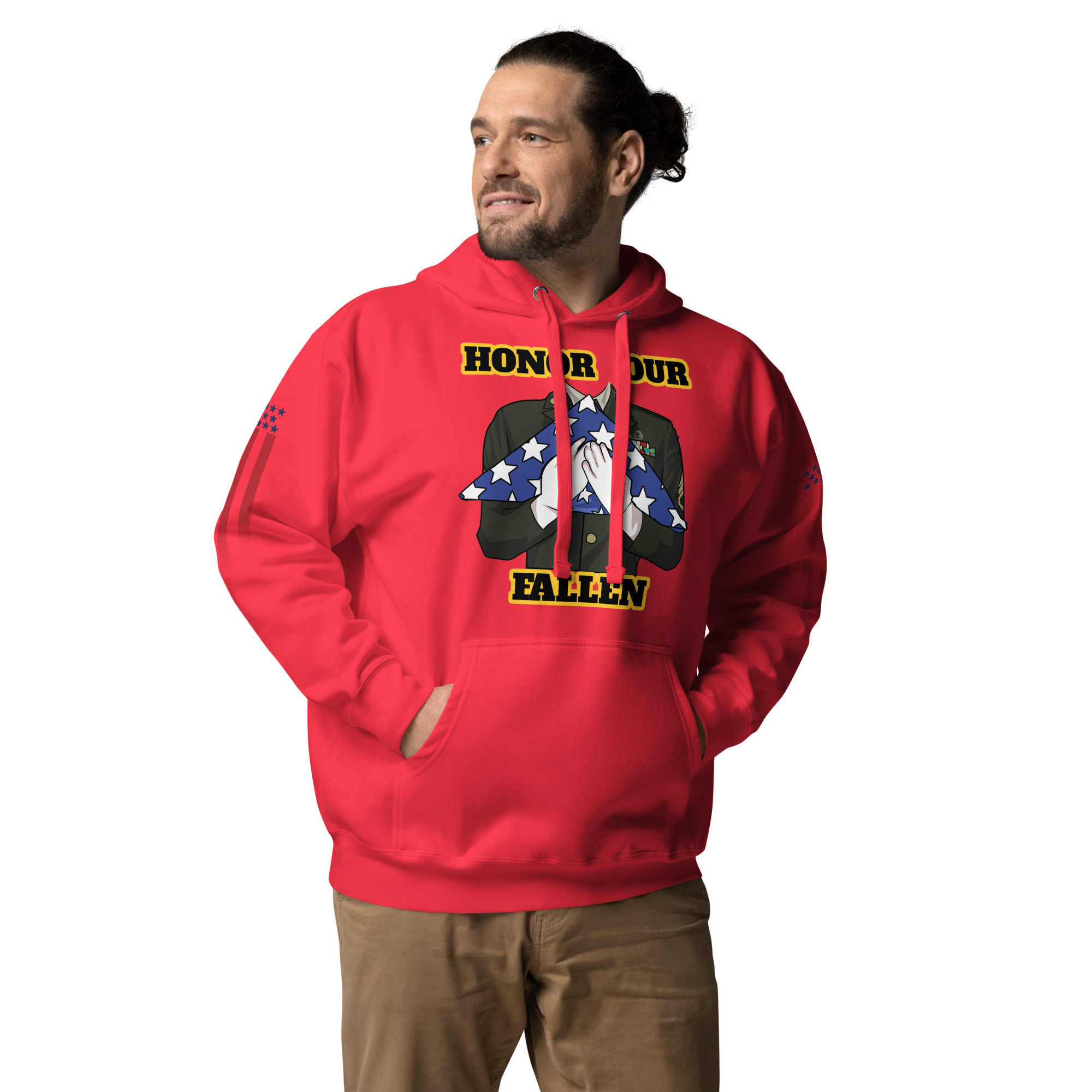 HONOR OUR FALLEN TOO SIKS Unisex Hoodie - Image 25
