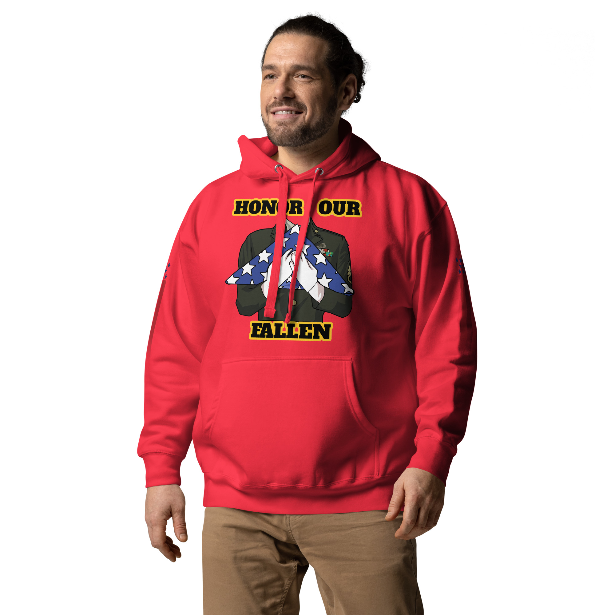 HONOR OUR FALLEN TOO SIKS Unisex Hoodie - Image 26