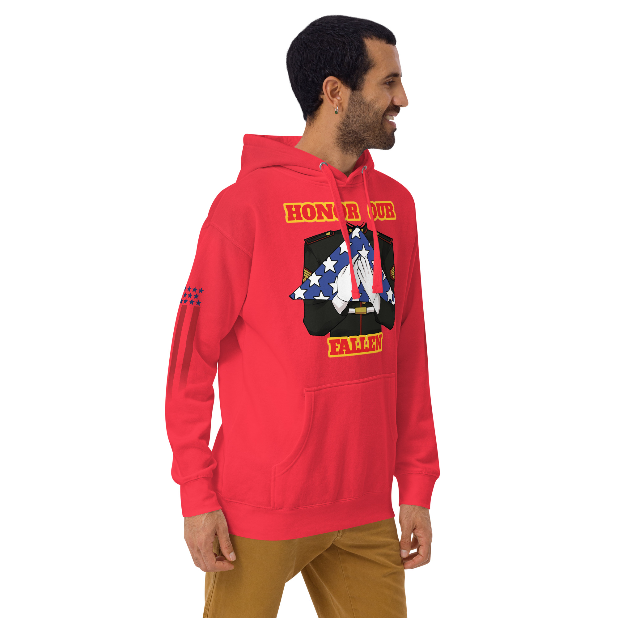HONOR OUR FALLEN TOO SIKS Unisex Hoodie - Image 35