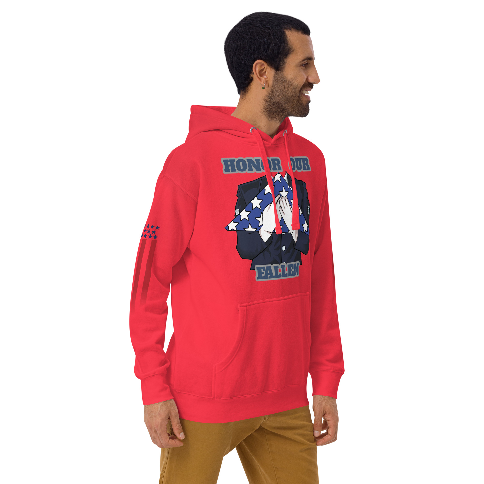 HONOR OUR FALLEN TOO SIKS Unisex Hoodie - Image 35