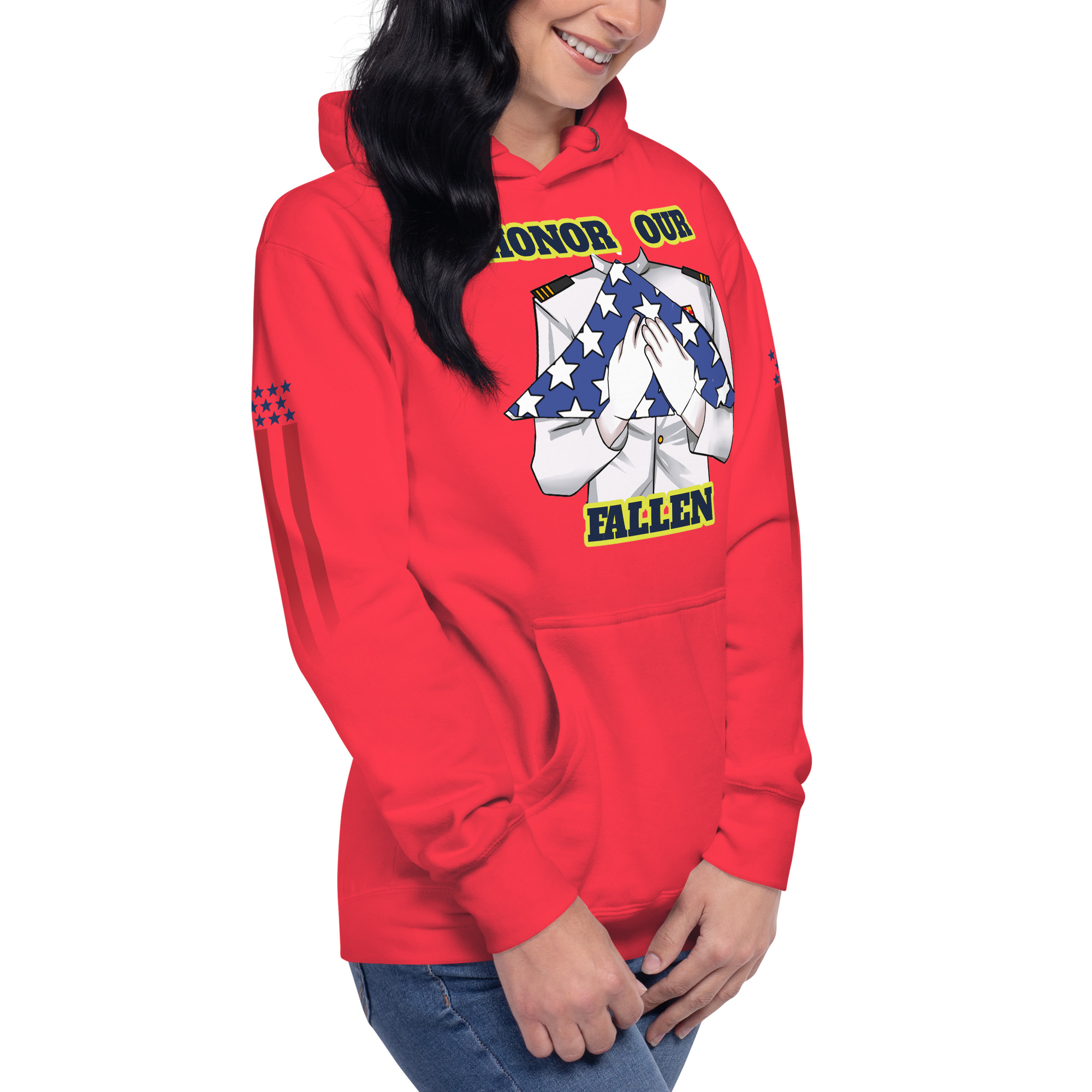 HONOR OUR FALLEN TOO SIKS Unisex Hoodie - Image 53