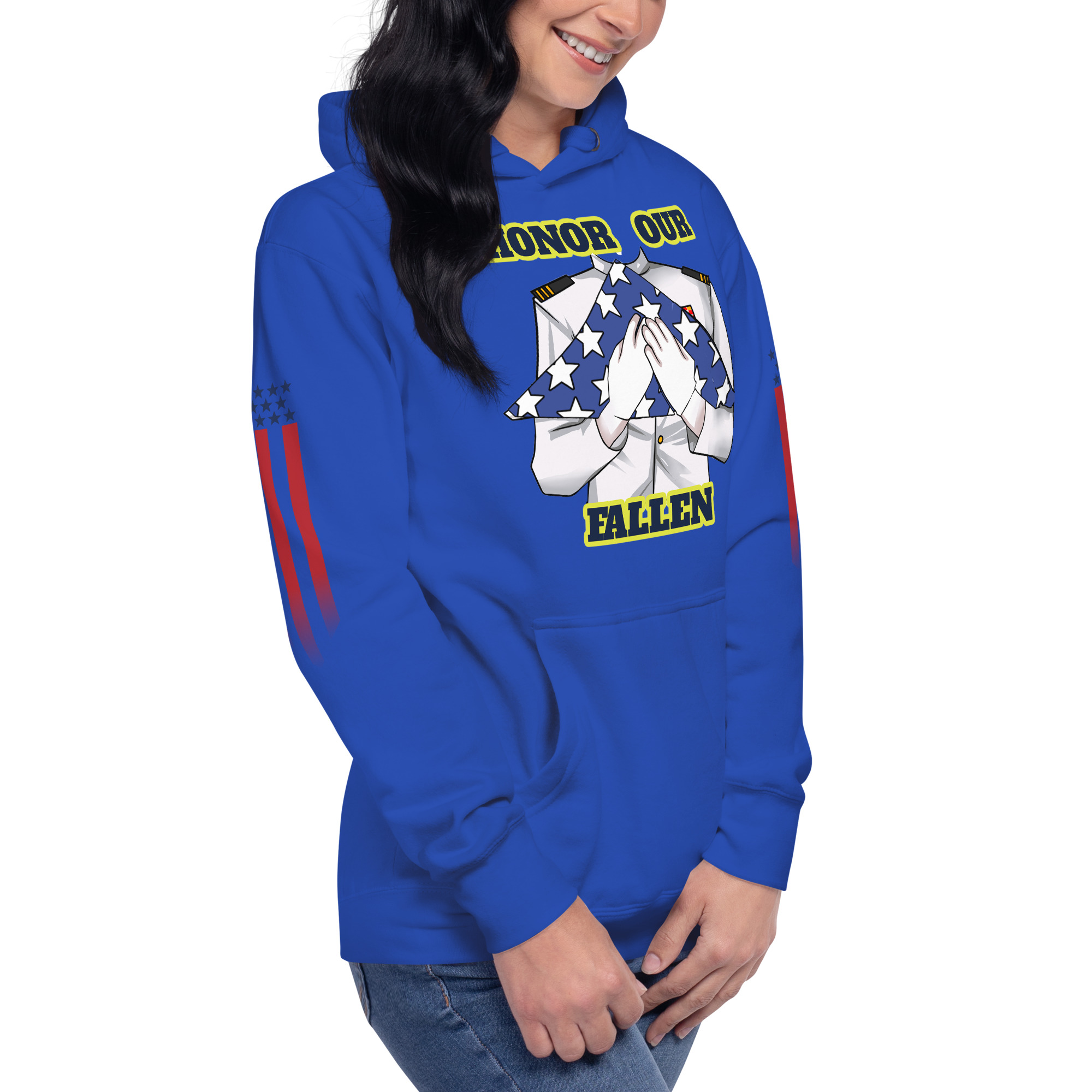 HONOR OUR FALLEN TOO SIKS Unisex Hoodie - Image 36