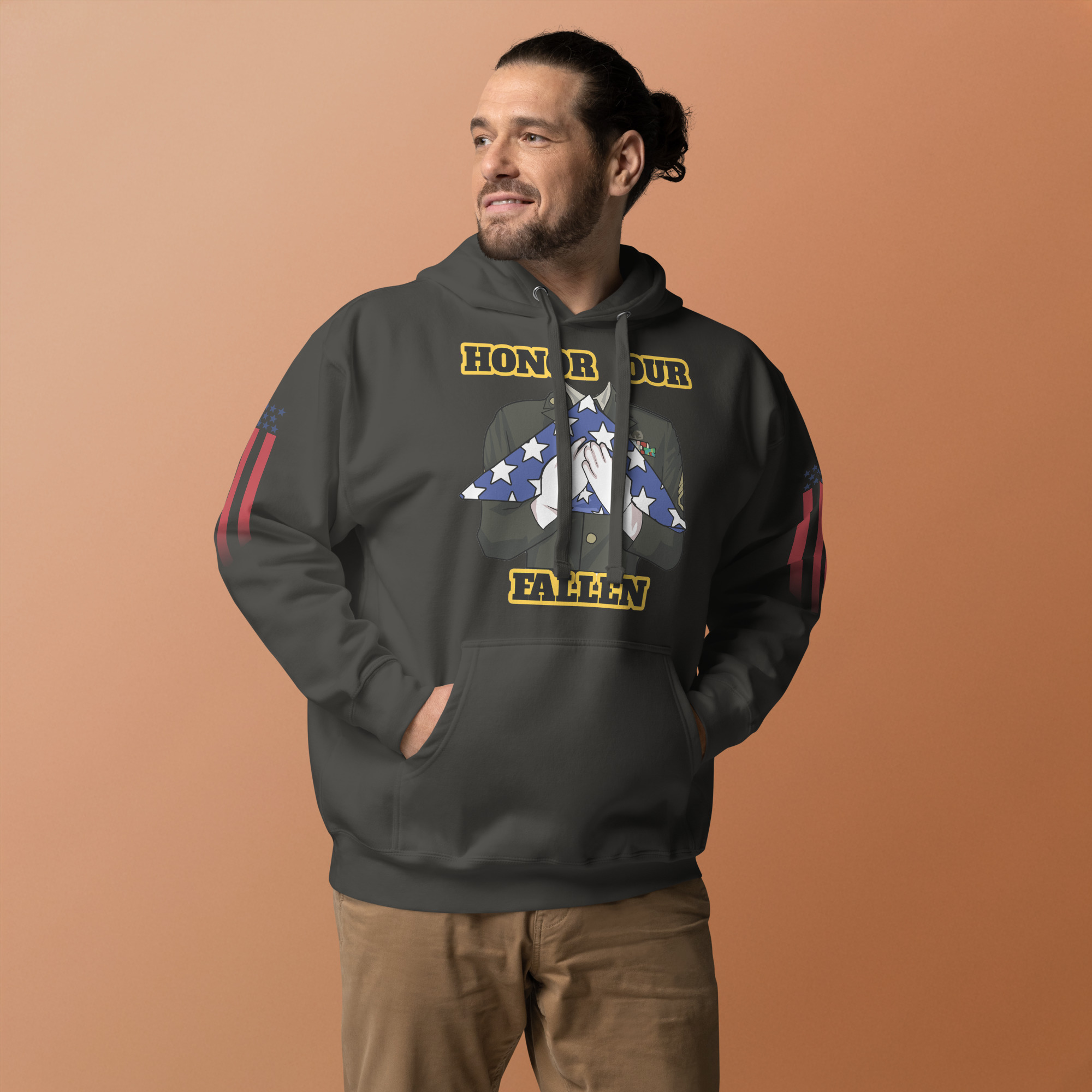HONOR OUR FALLEN TOO SIKS Unisex Hoodie - Image 15