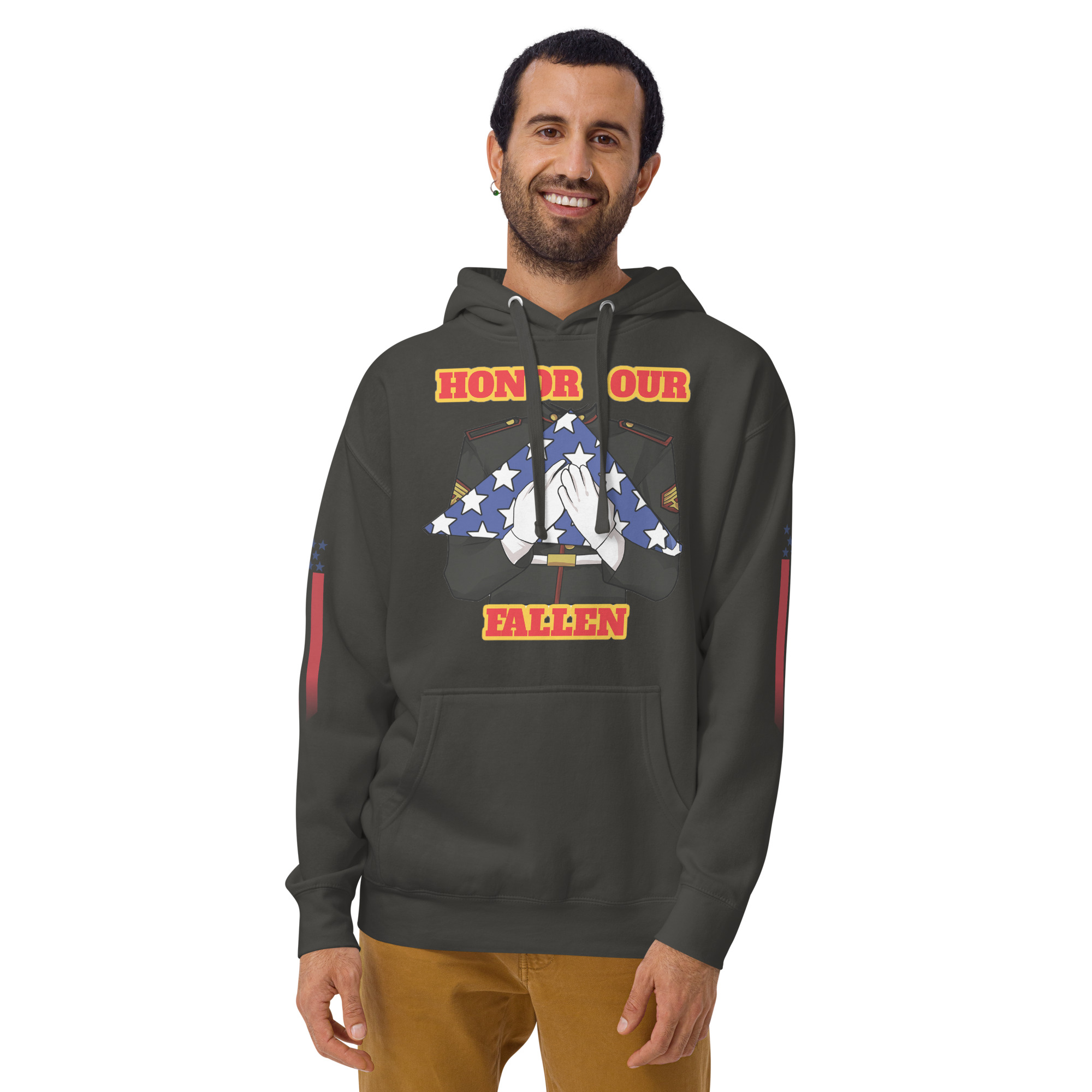 HONOR OUR FALLEN TOO SIKS Unisex Hoodie - Image 17