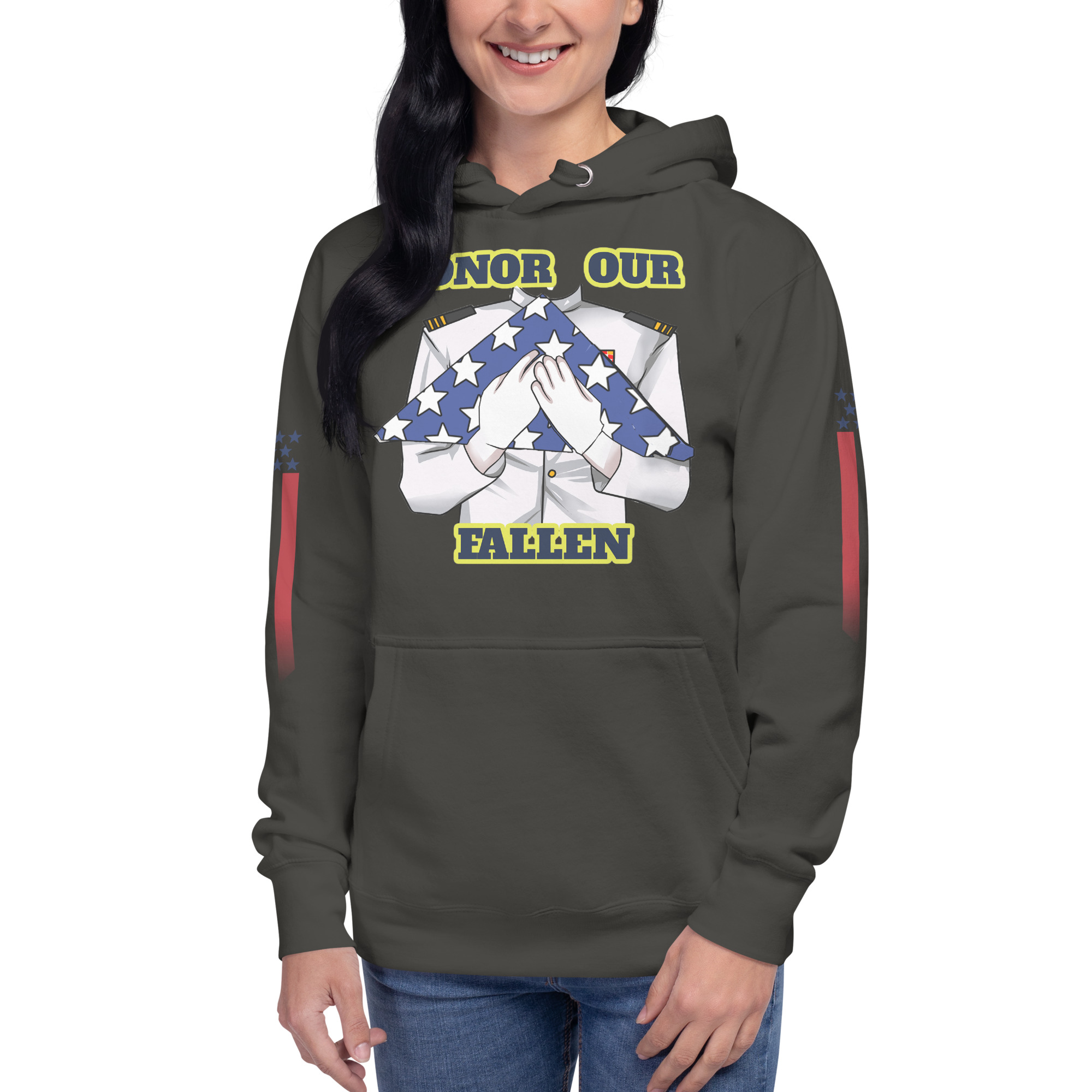 HONOR OUR FALLEN TOO SIKS Unisex Hoodie - Image 25