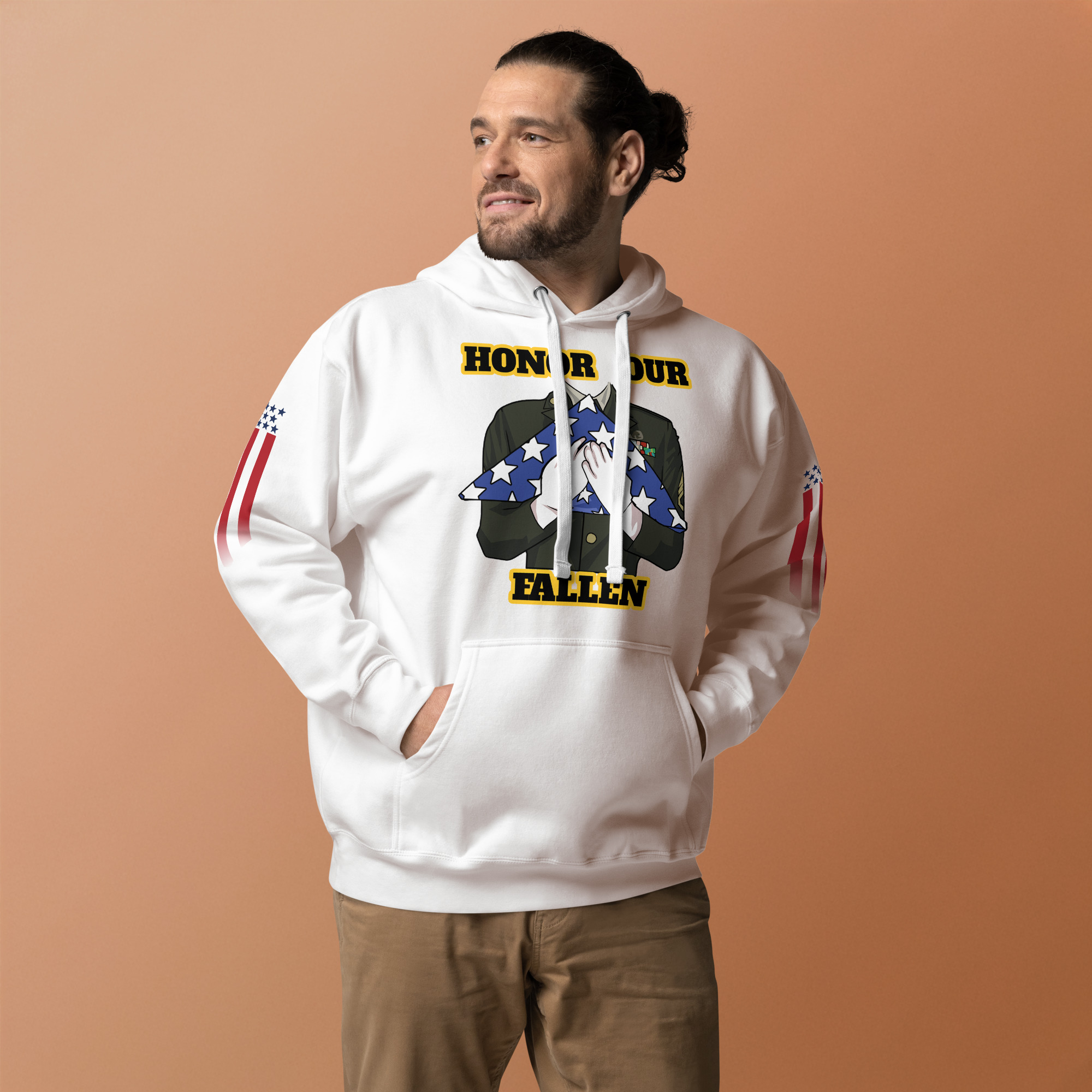 HONOR OUR FALLEN TOO SIKS Unisex Hoodie - Image 48