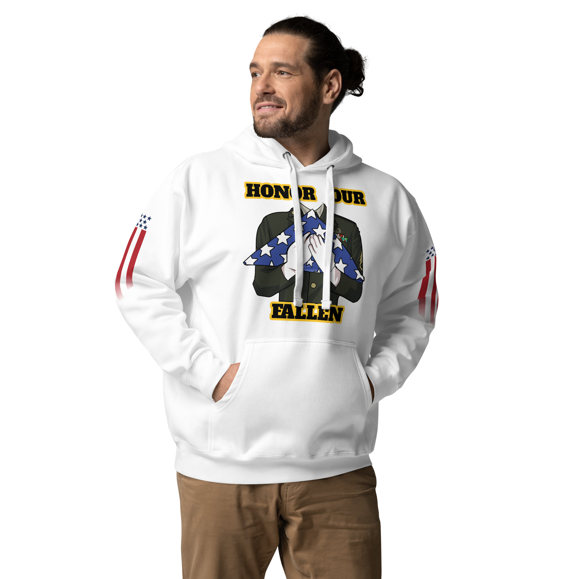 HONOR OUR FALLEN TOO SIKS Unisex Hoodie - Image 46