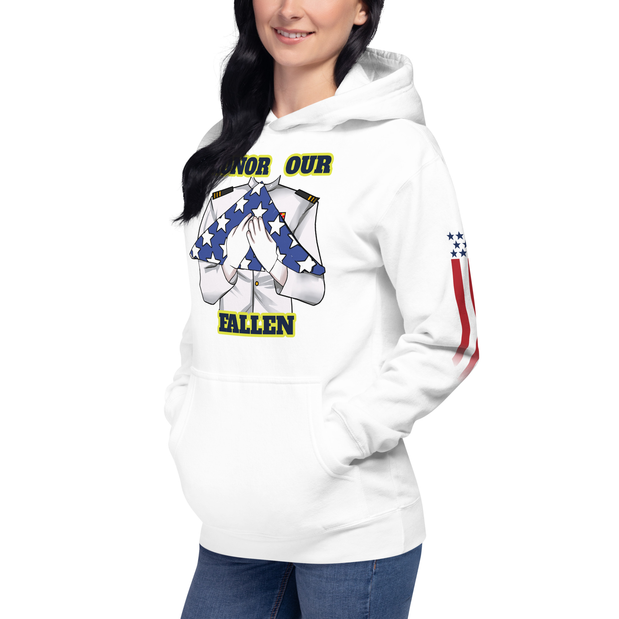HONOR OUR FALLEN TOO SIKS Unisex Hoodie - Image 94