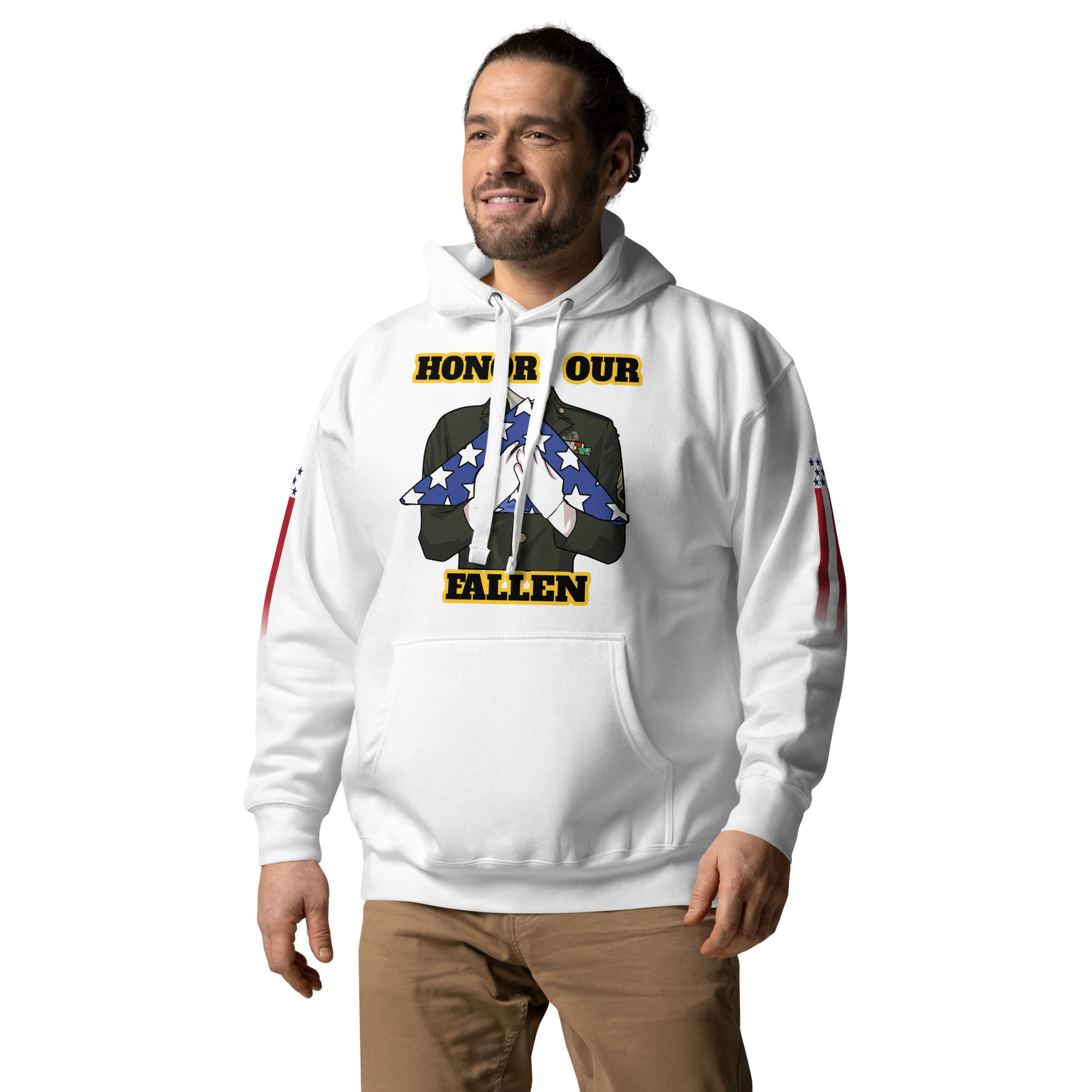 HONOR OUR FALLEN TOO SIKS Unisex Hoodie - Image 47