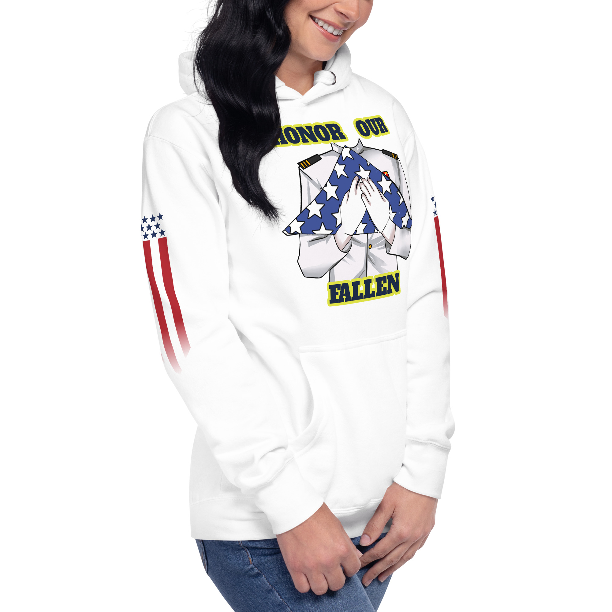 HONOR OUR FALLEN TOO SIKS Unisex Hoodie - Image 96