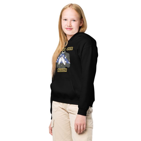 HONOR OUR FALLEN TOO SIKS Kids Fleece Hoodie