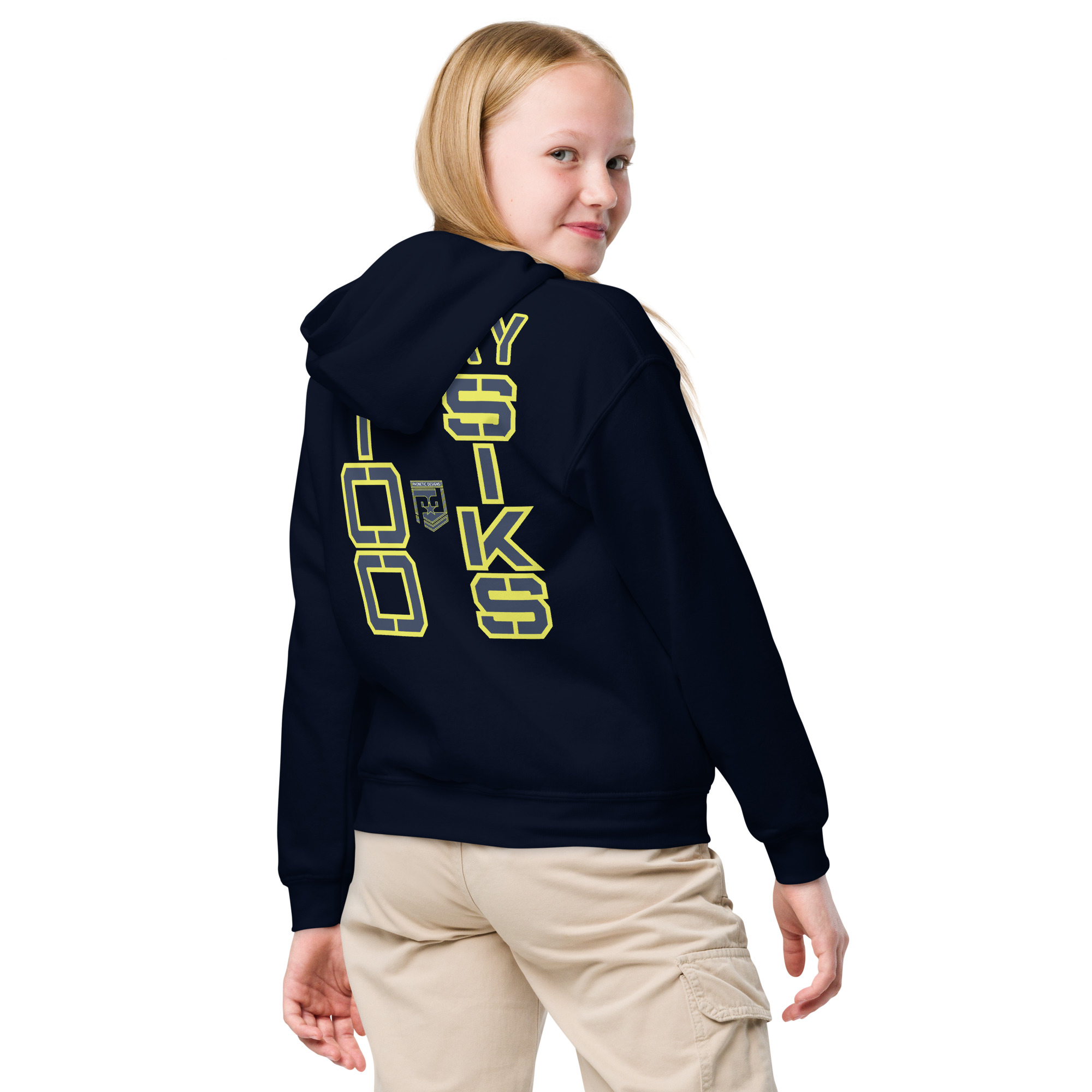 HONOR OUR FALLEN TOO SIKS Kids Fleece Hoodie - Image 8
