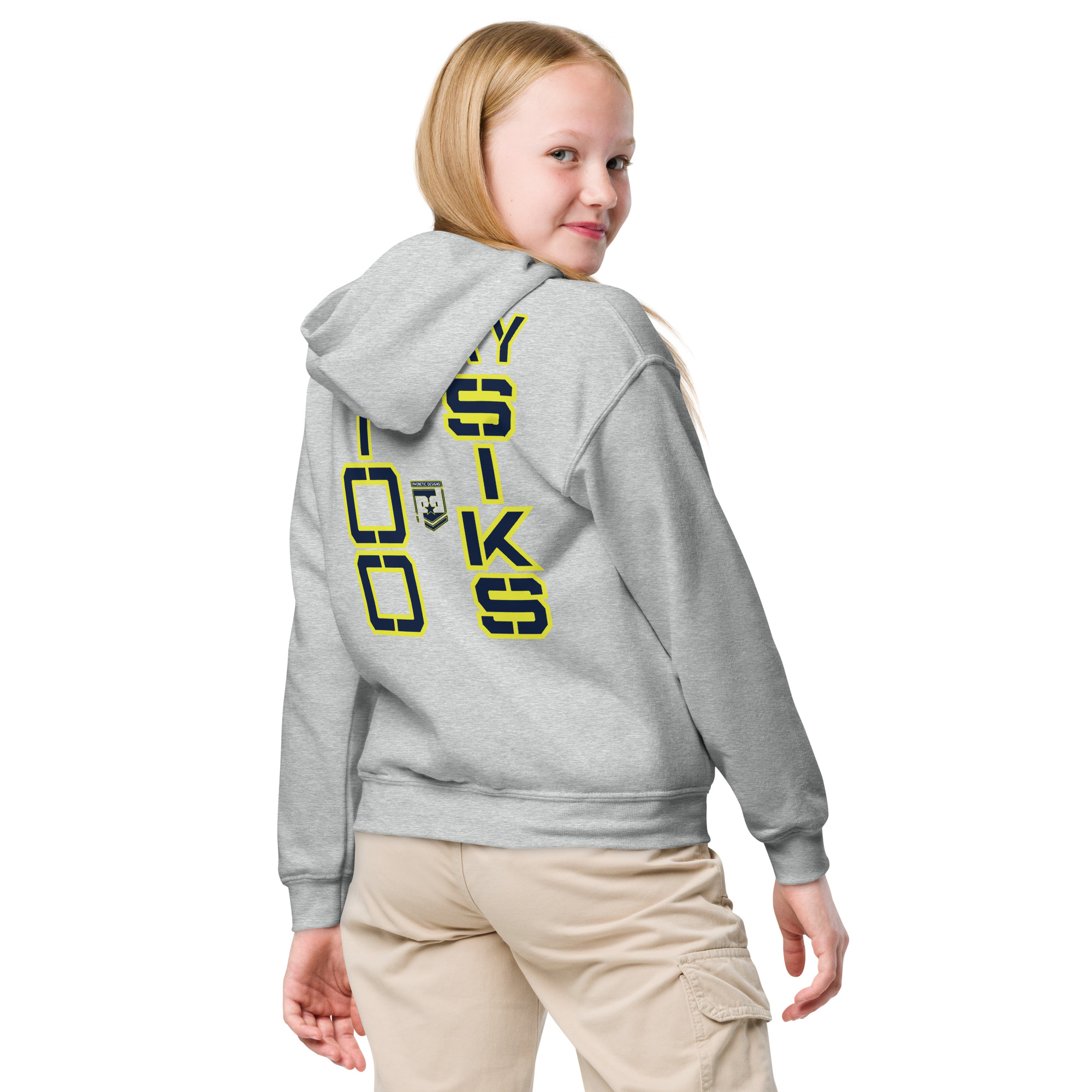 HONOR OUR FALLEN TOO SIKS Kids Fleece Hoodie - Image 24
