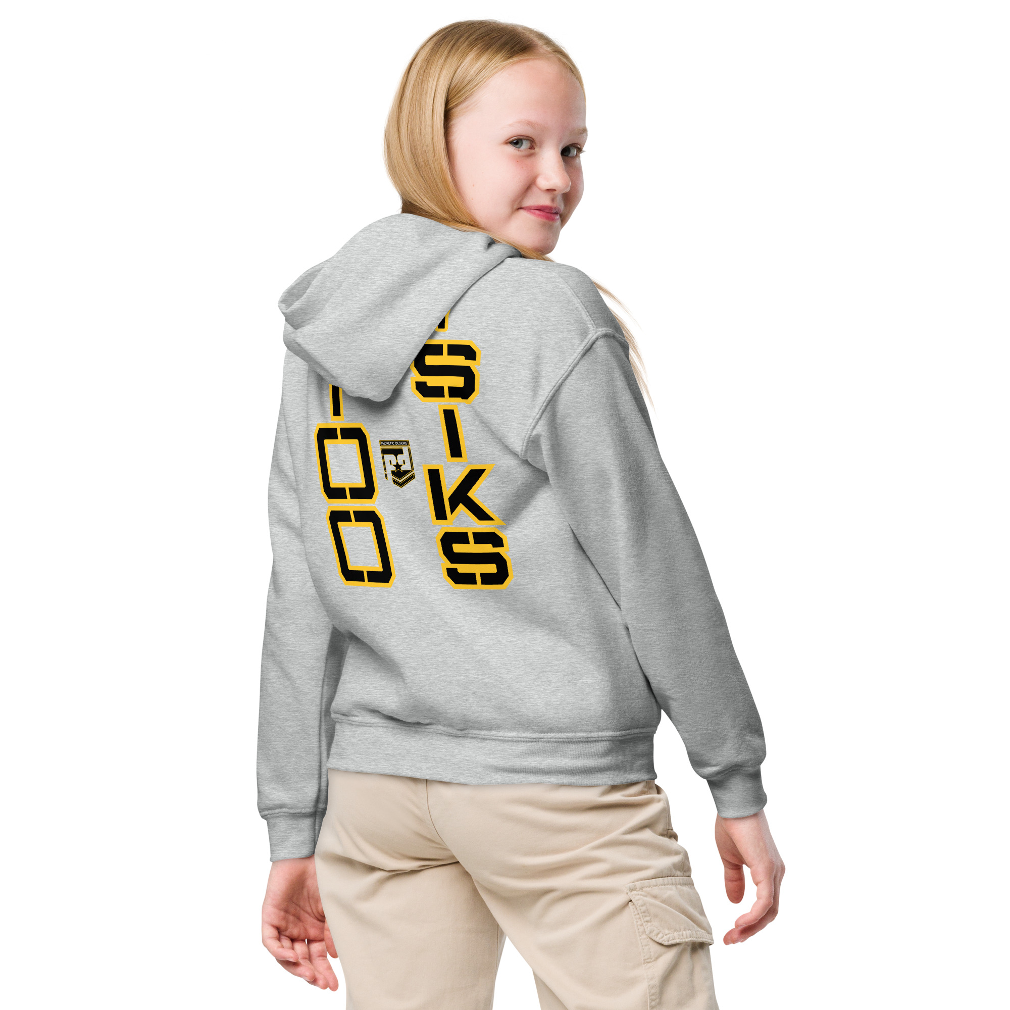 HONOR OUR FALLEN TOO SIKS Kids Fleece Hoodie - Image 24
