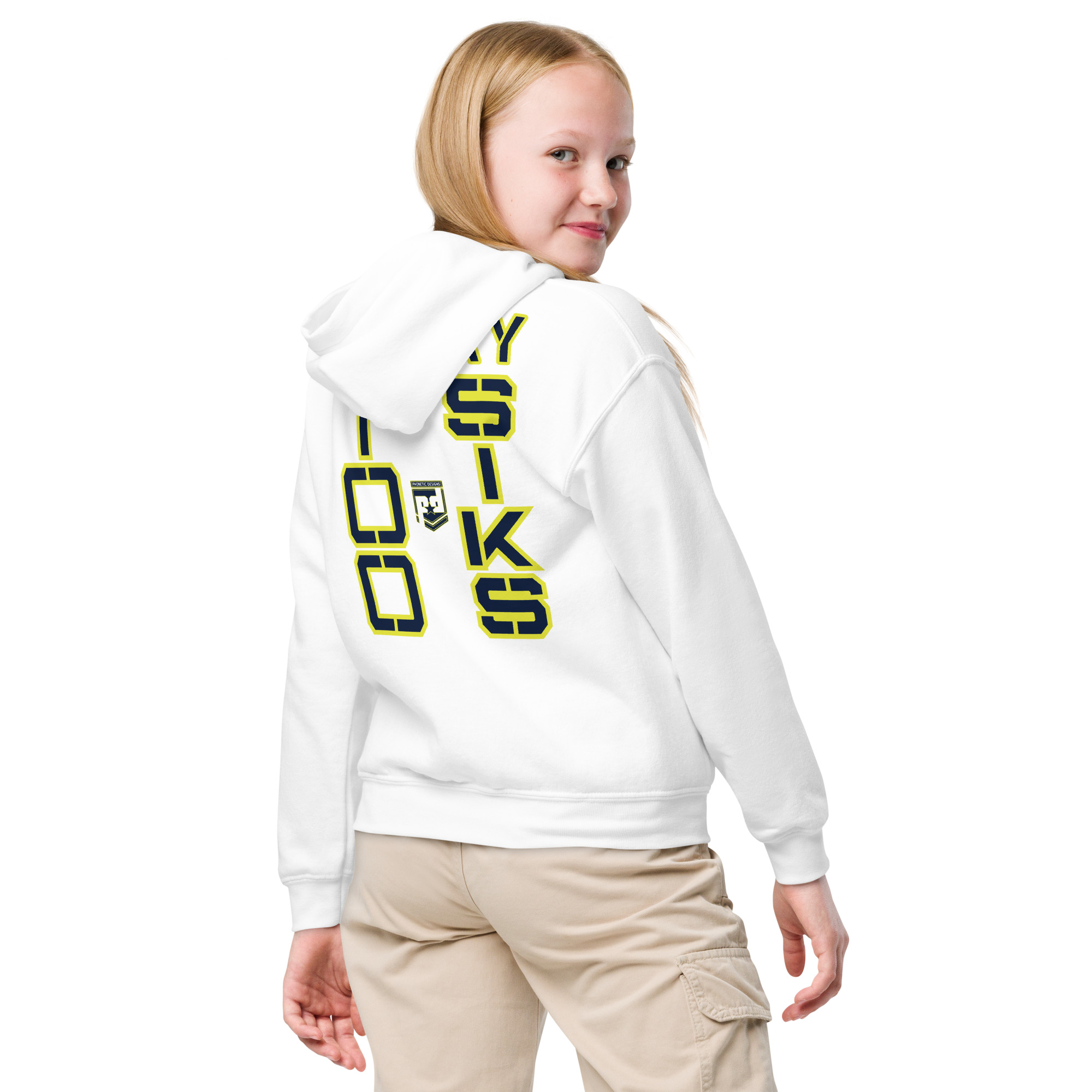 HONOR OUR FALLEN TOO SIKS Kids Fleece Hoodie - Image 28