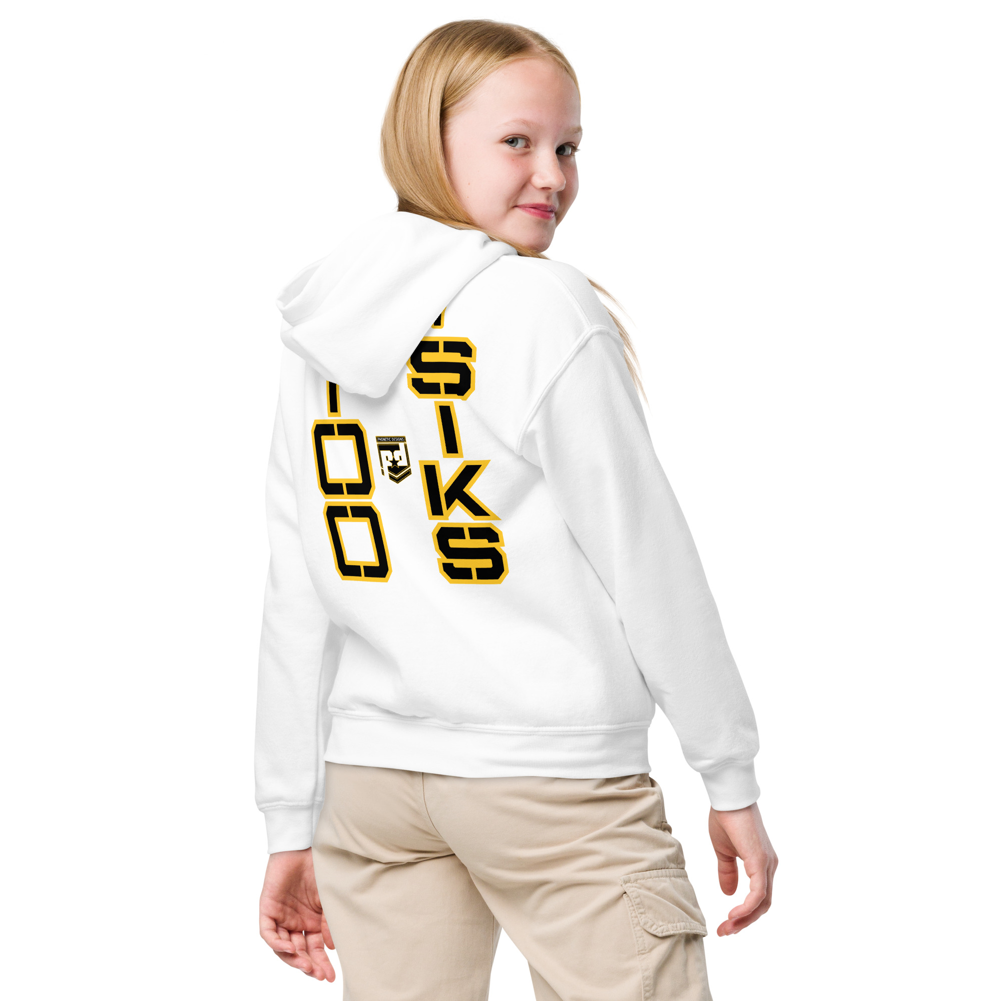 HONOR OUR FALLEN TOO SIKS Kids Fleece Hoodie - Image 28