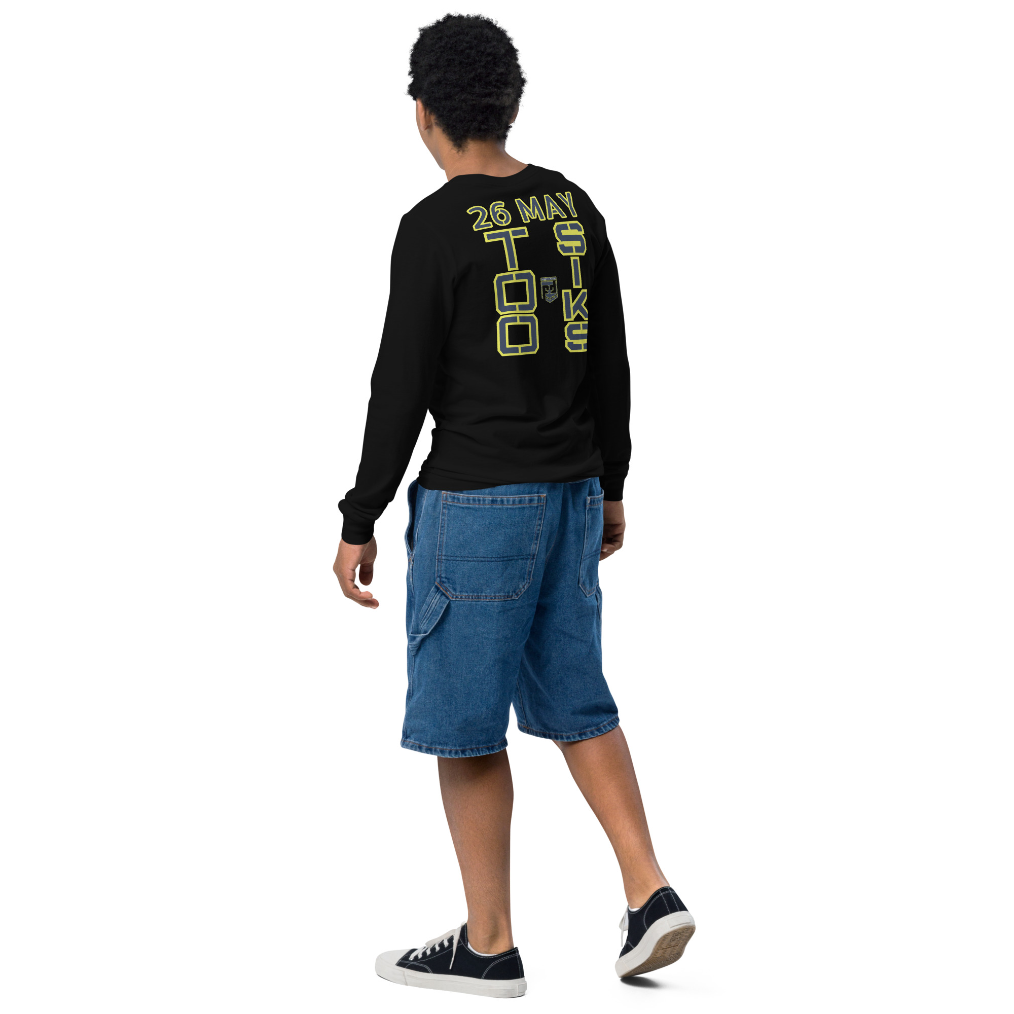 HONOR OUR FALLEN TOO SIKS Youth Long Sleeve Tee - Image 3