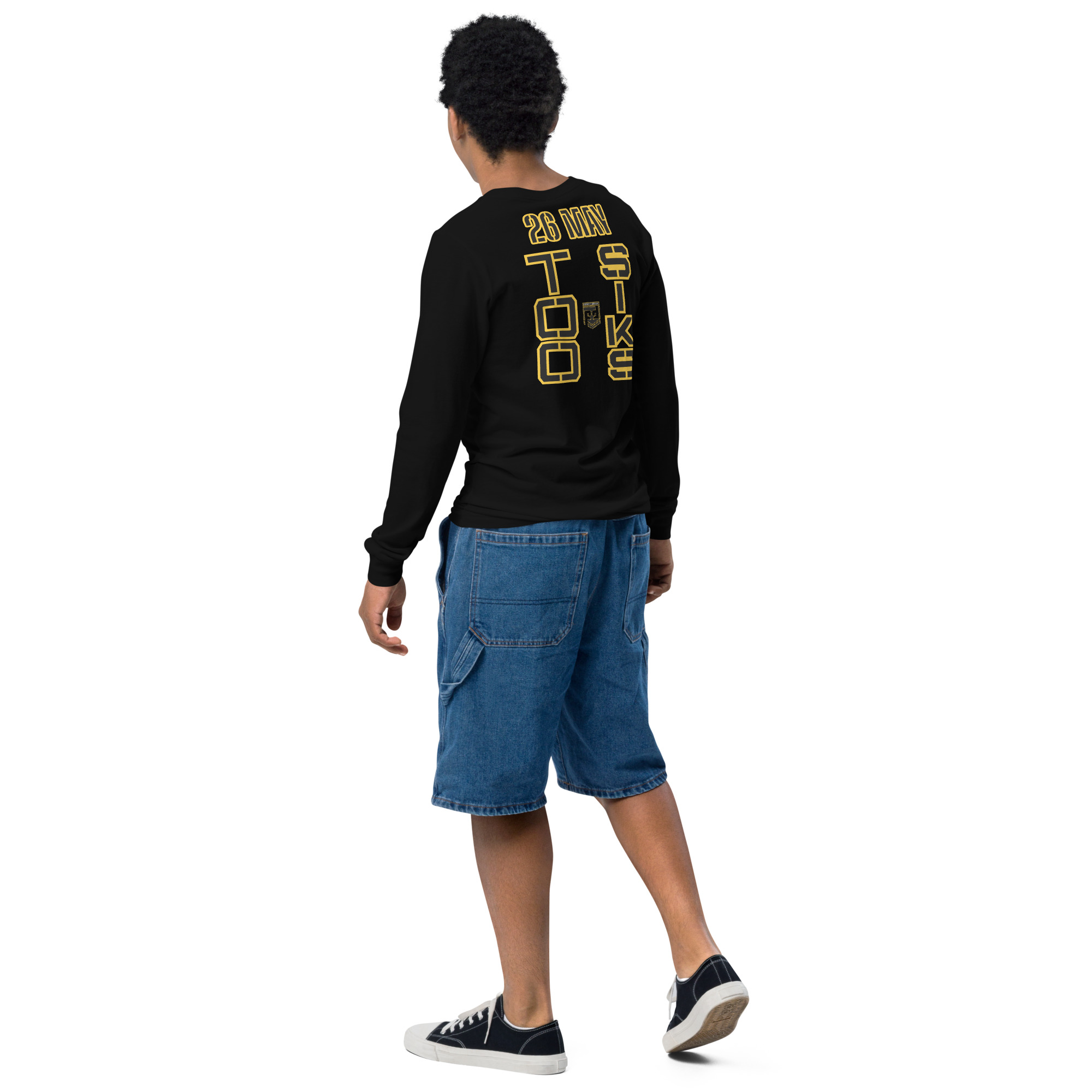 HONOR OUR FALLEN TOO SIKS Youth Long Sleeve Tee - Image 3