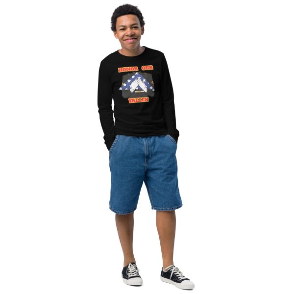 HONOR OUR FALLEN TOO SIKS Youth Long Sleeve Tee