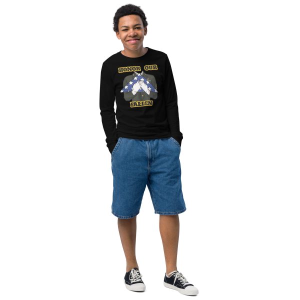 HONOR OUR FALLEN TOO SIKS Youth Long Sleeve Tee