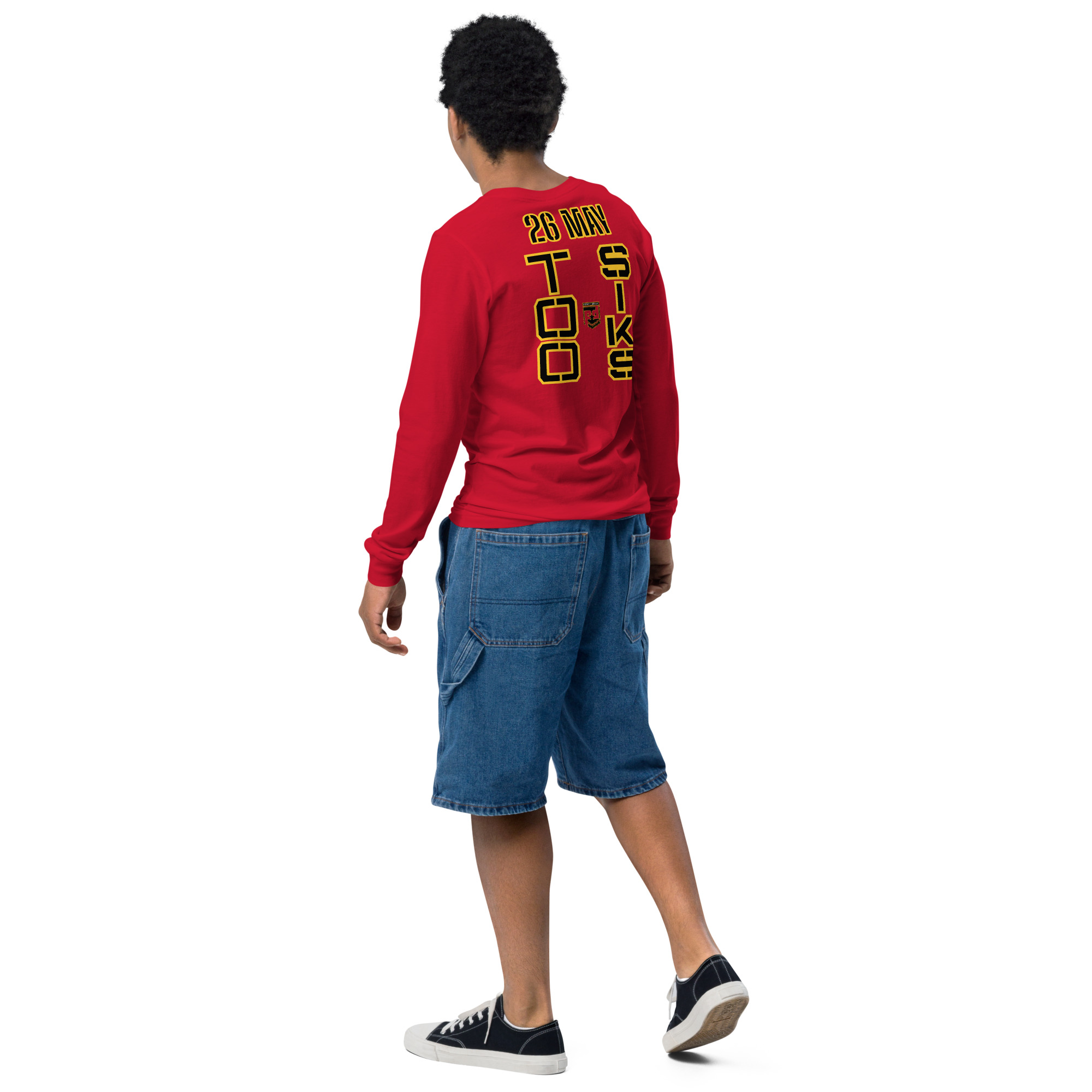 HONOR OUR FALLEN TOO SIKS Youth Long Sleeve Tee - Image 9