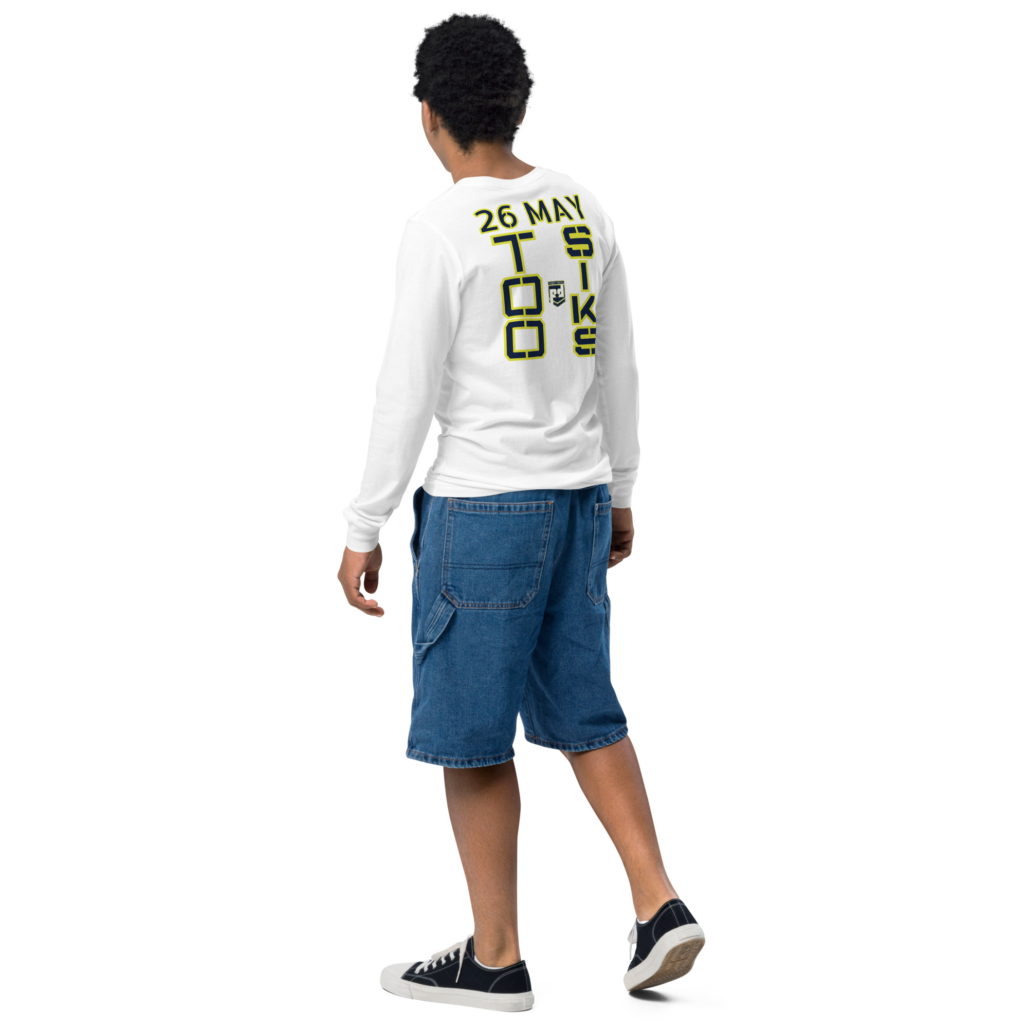 HONOR OUR FALLEN TOO SIKS Youth Long Sleeve Tee - Image 15