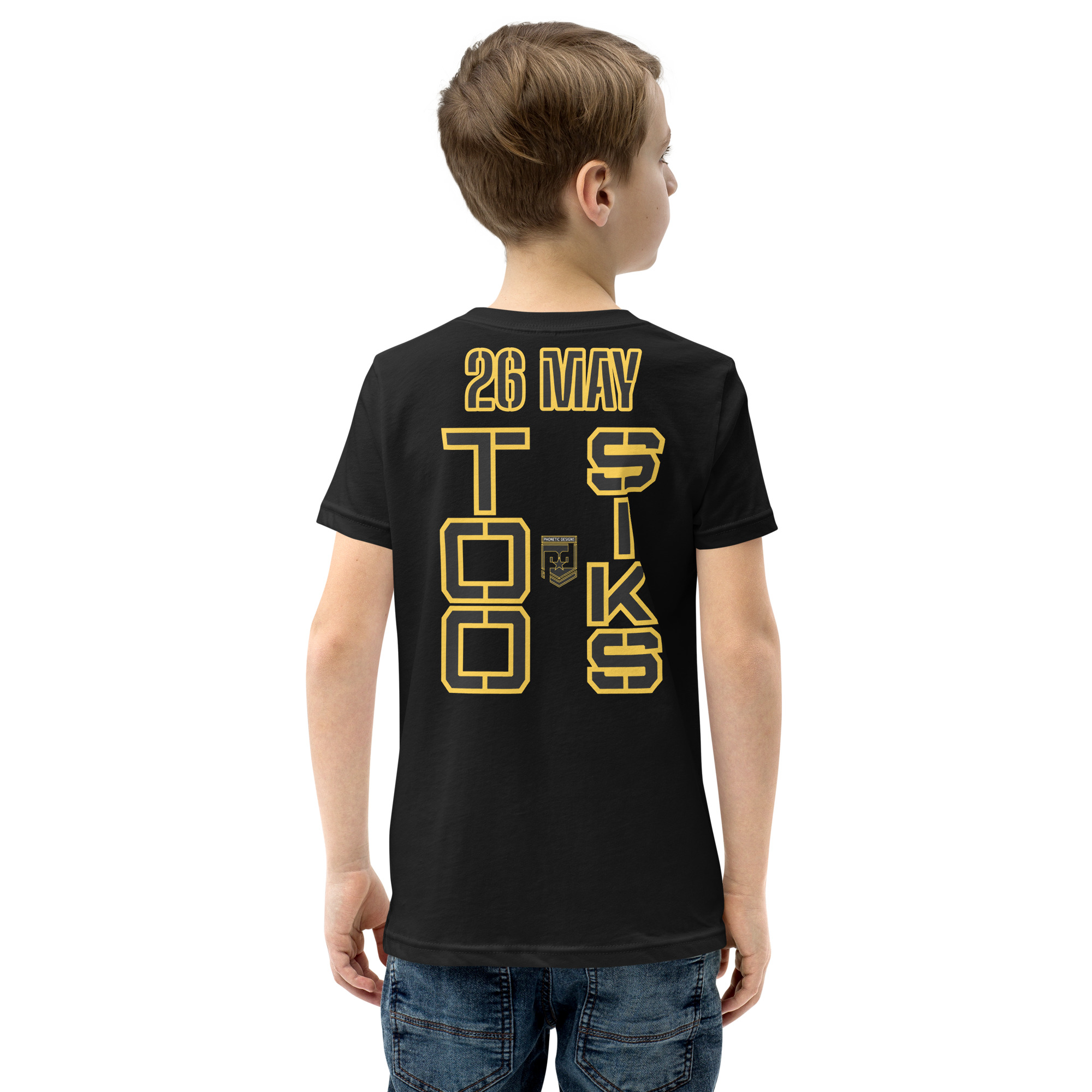 HONOR OUR FALLEN TOO SIKS Youth Short Sleeve T-Shirt - Image 4
