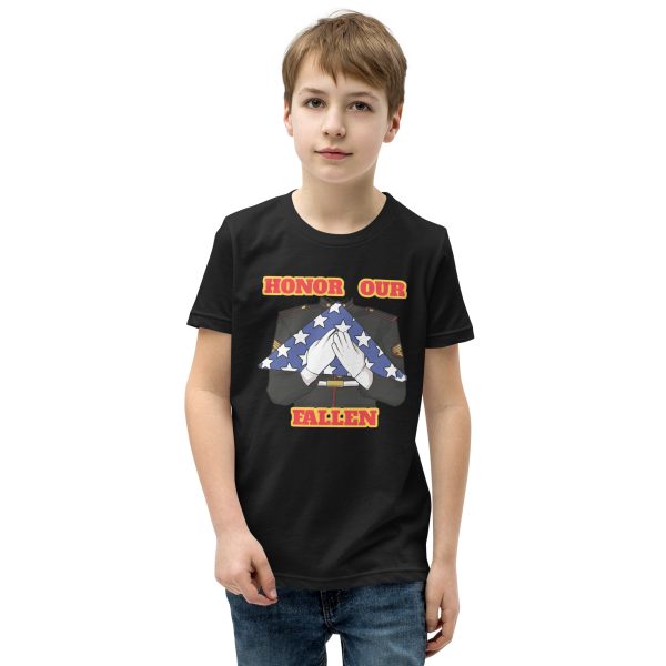 HONOR OUR FALLEN TOO SIKS Youth Short Sleeve T-Shirt