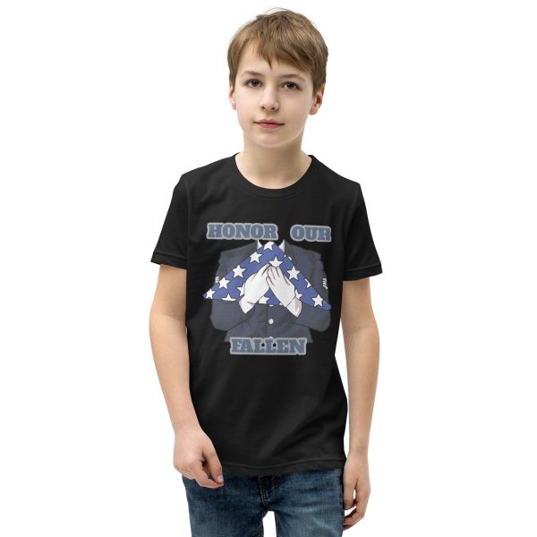 HONOR OUR FALLEN TOO SIKS Youth Short Sleeve T-Shirt