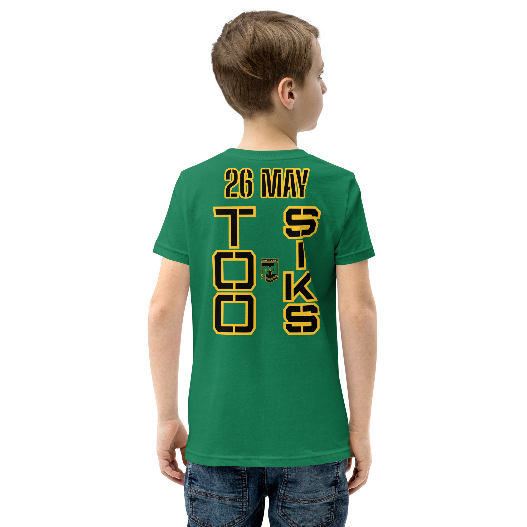 HONOR OUR FALLEN TOO SIKS Youth Short Sleeve T-Shirt - Image 32
