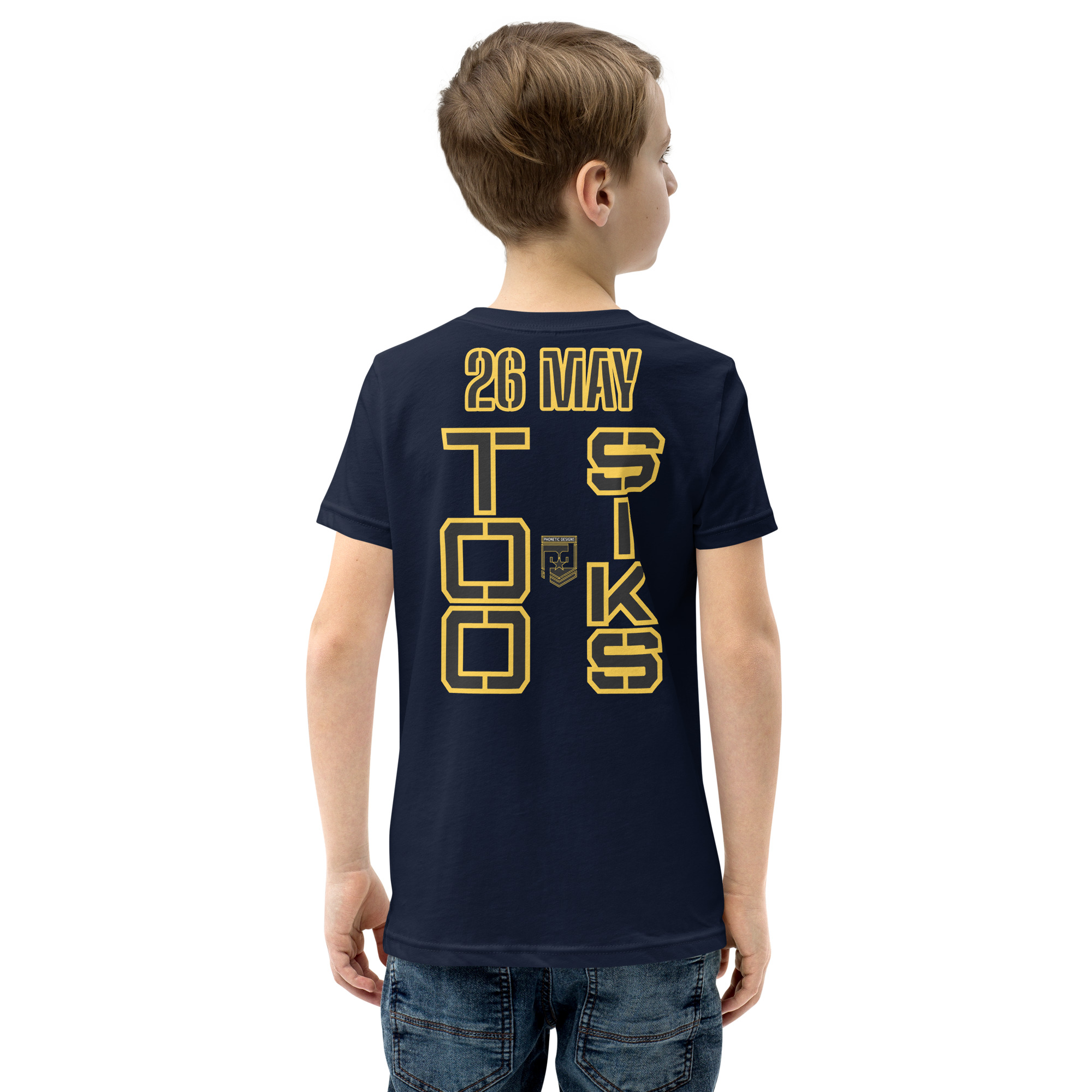 HONOR OUR FALLEN TOO SIKS Youth Short Sleeve T-Shirt - Image 8
