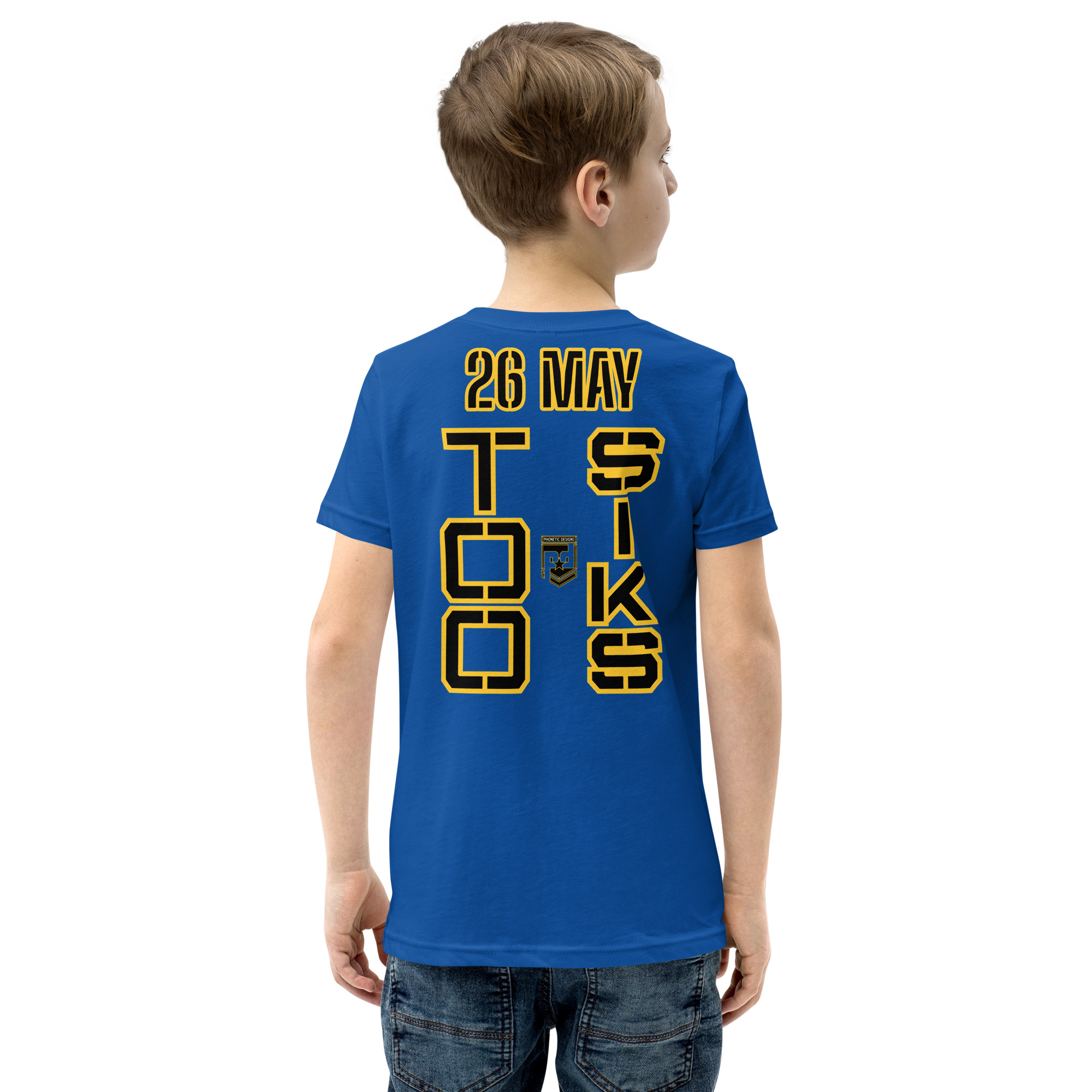 HONOR OUR FALLEN TOO SIKS Youth Short Sleeve T-Shirt - Image 28