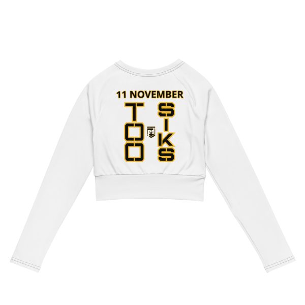 I AM A VETERAN TOO SIKS Recycled Long-Sleeve Crop Top