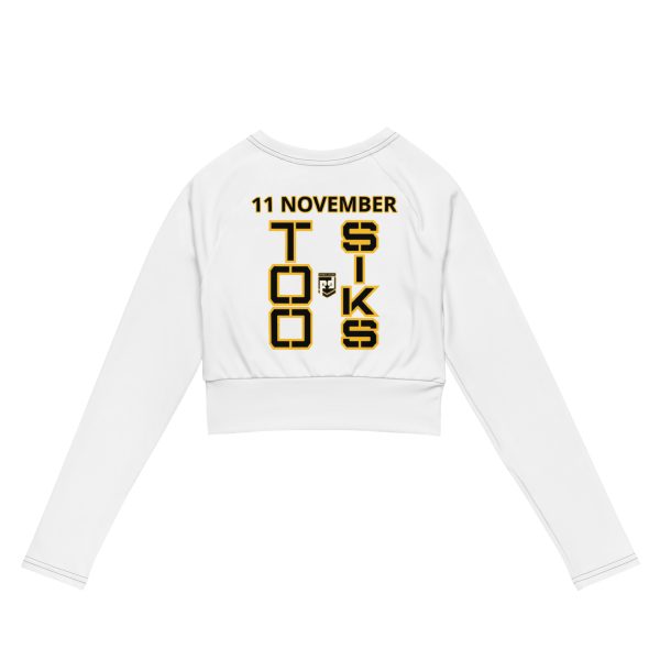 I AM A VETERAN TOO SIKS Recycled Long-Sleeve Crop Top