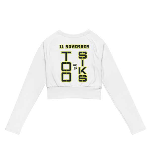 I AM A VETERAN TOO SIKS Recycled Long-Sleeve Crop Top