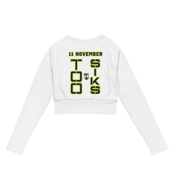 I AM A VETERAN TOO SIKS Recycled Long-Sleeve Crop Top
