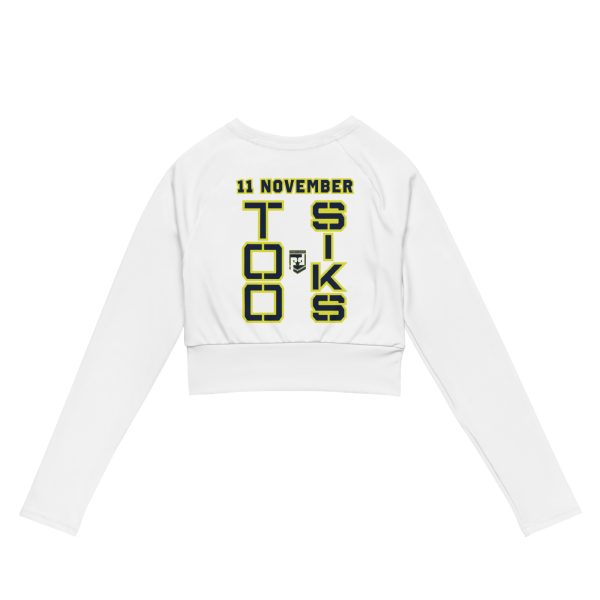 I AM A VETERAN TOO SIKS Recycled Long-Sleeve Crop Top