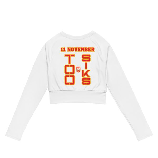 I AM A VETERAN TOO SIKS Recycled Long-Sleeve Crop Top