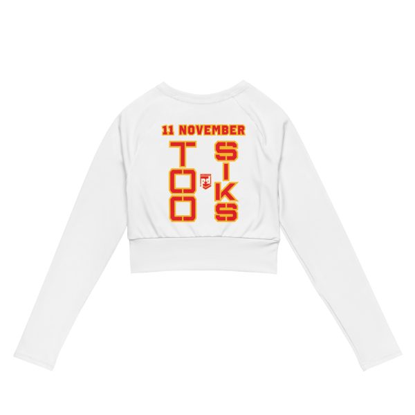 I AM A VETERAN TOO SIKS Recycled Long-Sleeve Crop Top