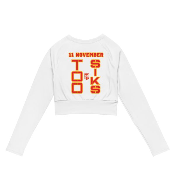 I AM A VETERAN TOO SIKS Recycled Long-Sleeve Crop Top