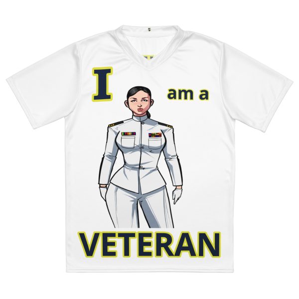 I AM A VETERAN TOO SIKS Recycled Unisex Sports Jersey