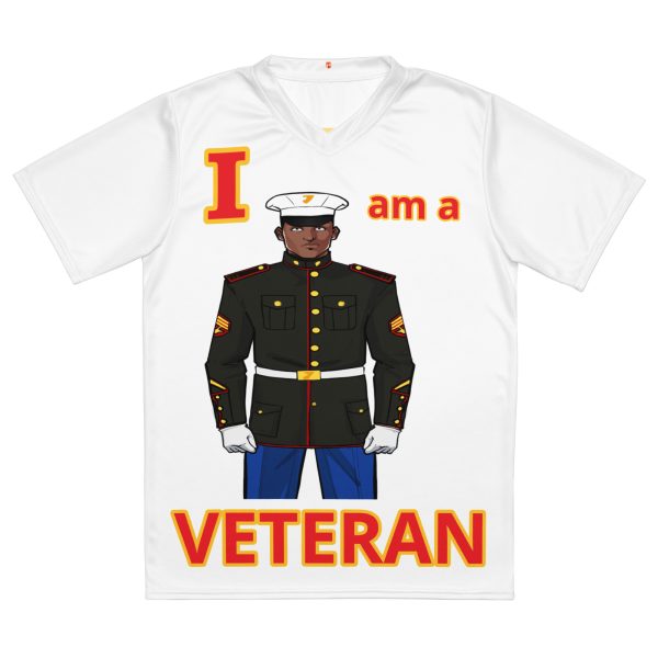 I AM A VETERAN TOO FIFE Recycled Unisex Sports Jersey