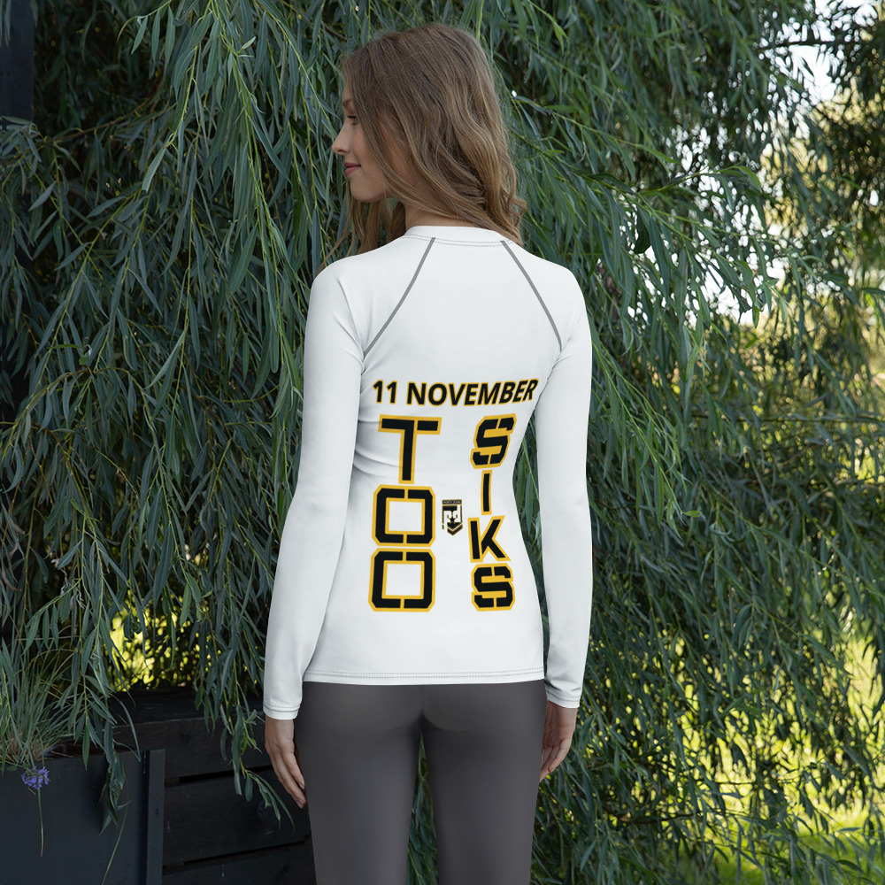 I SUPPORT VETERANS TOO SIKS Women's Rash Guard - Image 2