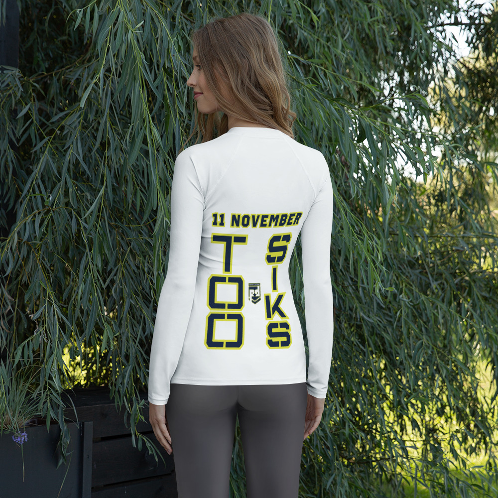 I SUPPORT VETERANS TOO SIKS Women's Rash Guard - Image 2