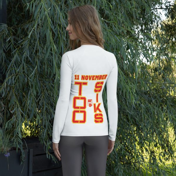 I SUPPORT VETERANS TOO SIKS Women's Rash Guard