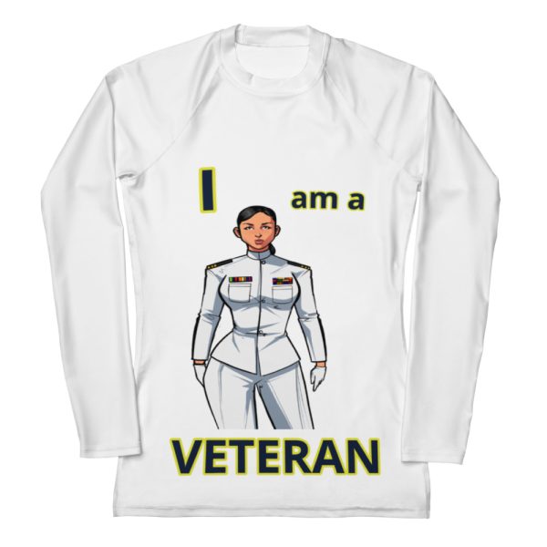I AM A VETERAN TOO SIKS Women's Rash Guard