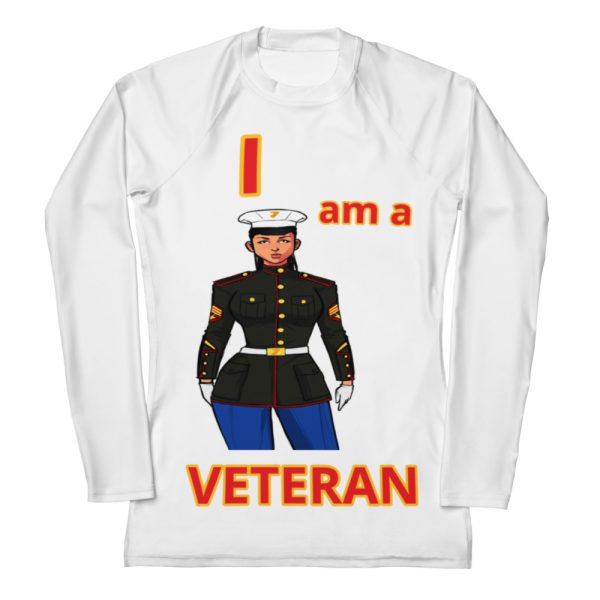 I AM A VETERAN TOO SIKS Women's Rash Guard