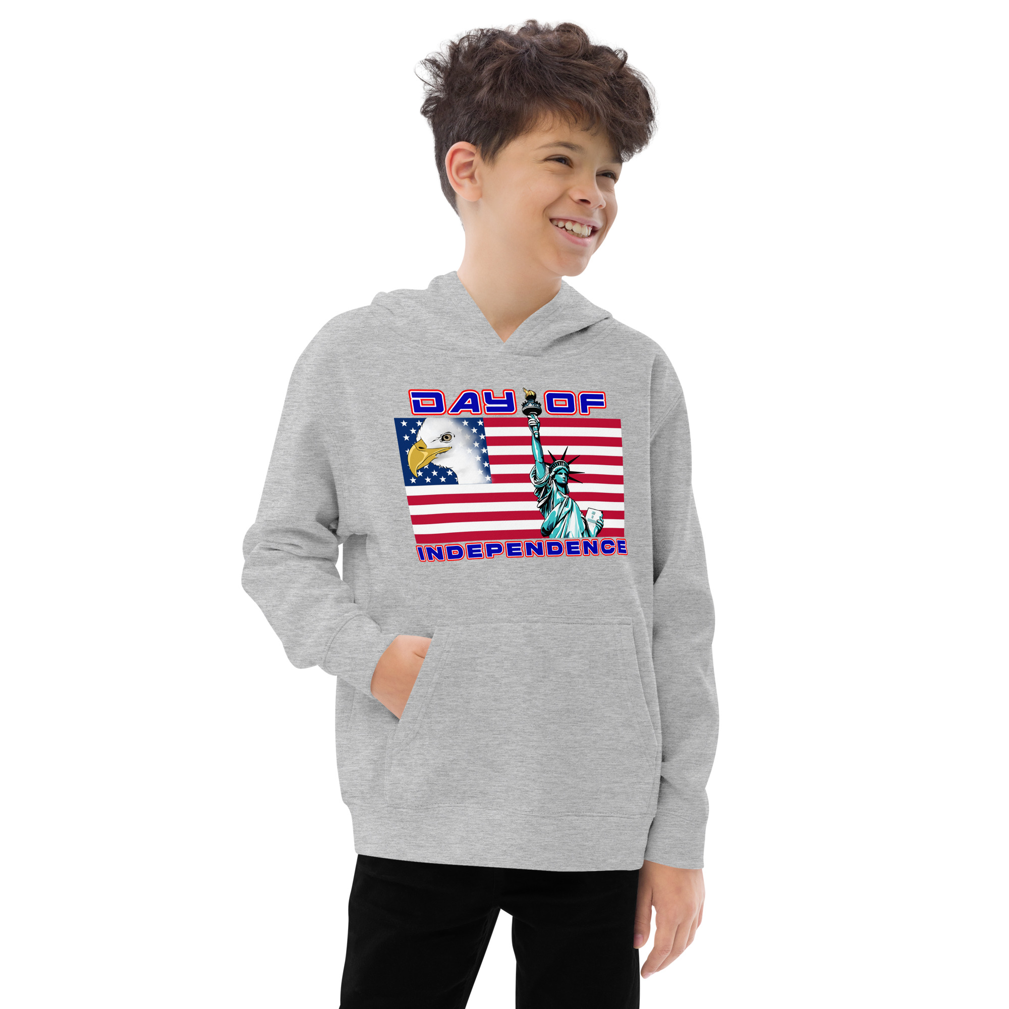 4 JUL TOO SIKS Kids Fleece Hoodie - Image 12